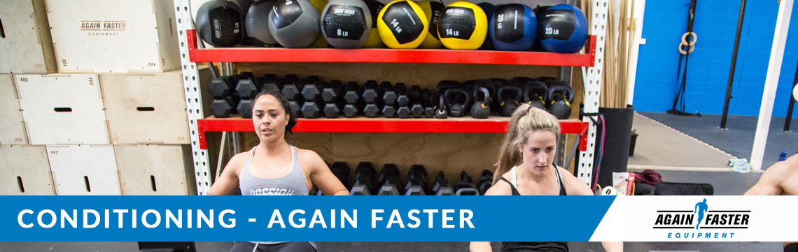 Again Faster Conditioning Equipment Banner