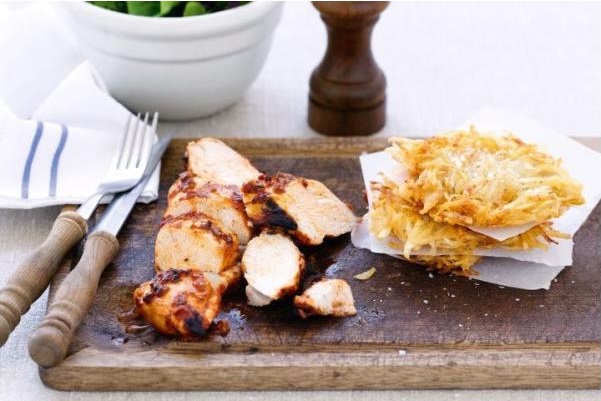 Chicken with Potato Cake Recipe