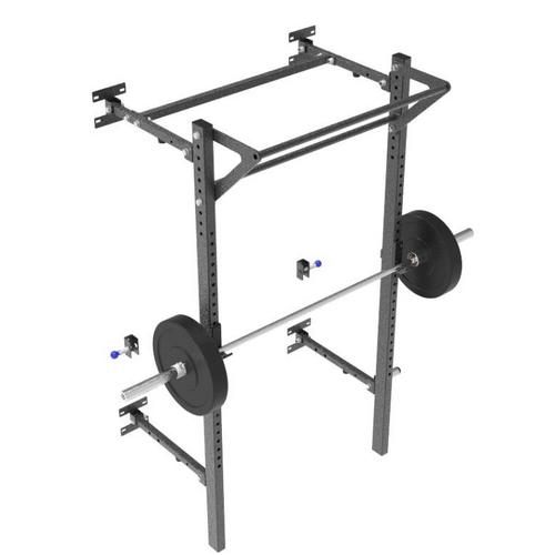 Wall Mounted Fold Up Squat and Pull-Up Rack 2.0